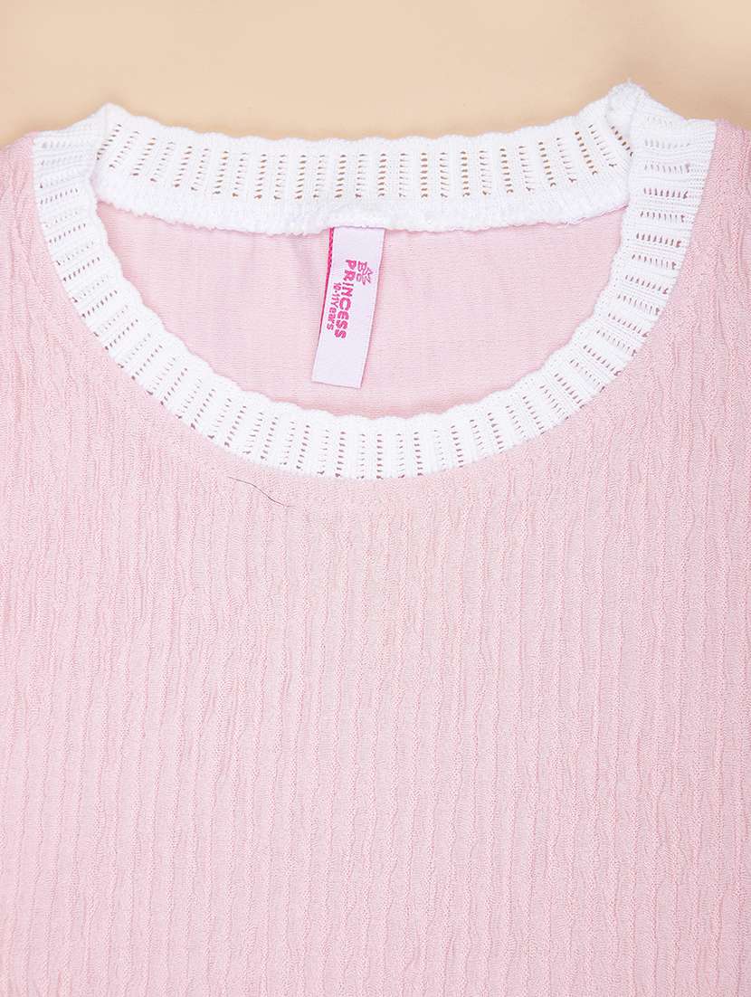 girls solid short sleeve regular fit tee - 21946283 -  Standard Image - 2