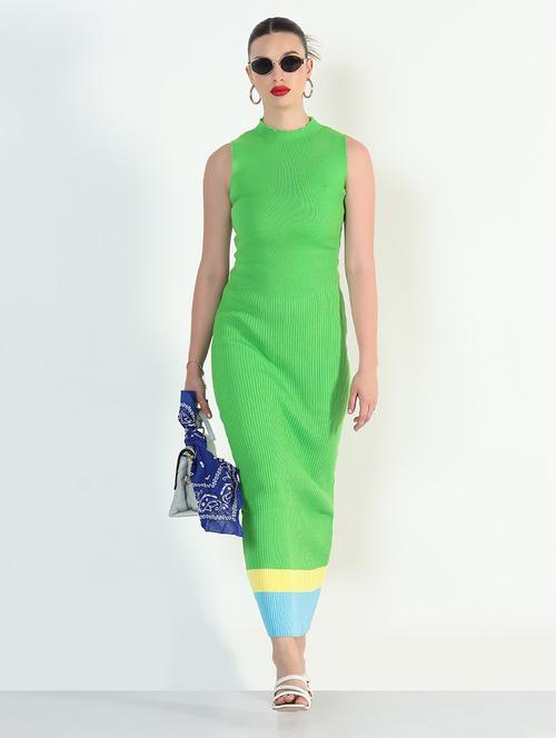 women striped sleeveless bodycon dress - 21946351 - Standard Image - 0