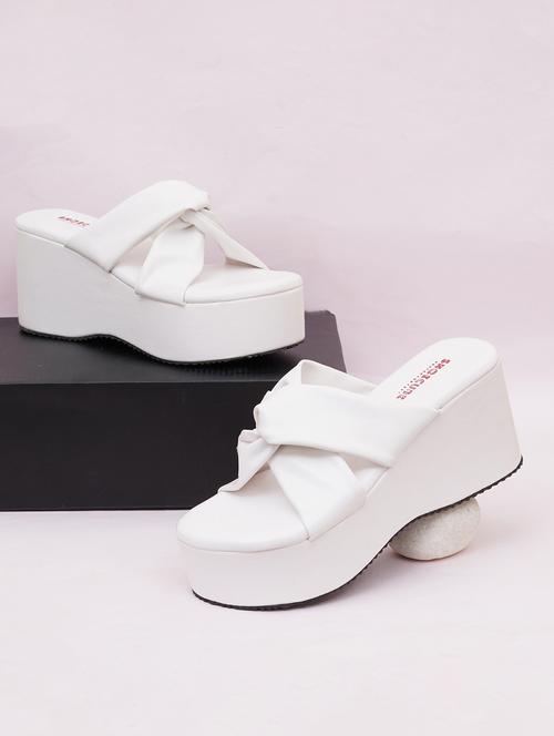 women solid slip on wedge - 21946412 - Standard Image - 0