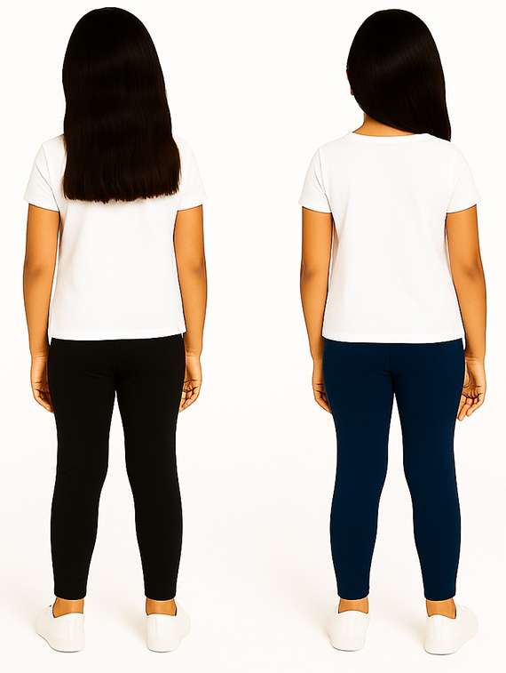 girls pack of 2 solid legging - 21946748 -  Standard Image - 2