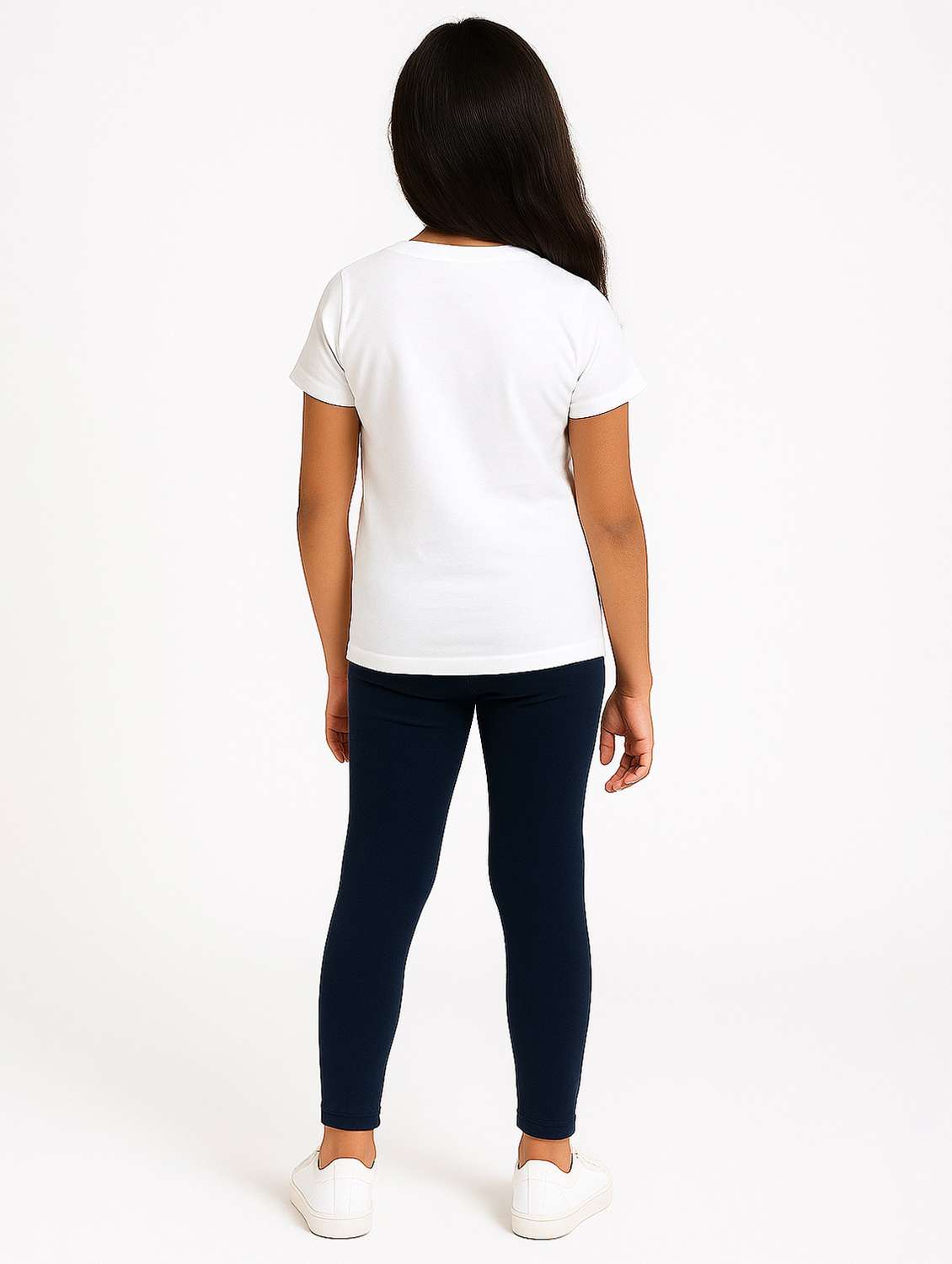girls blue solid legging - 21946756 -  Standard Image - 2