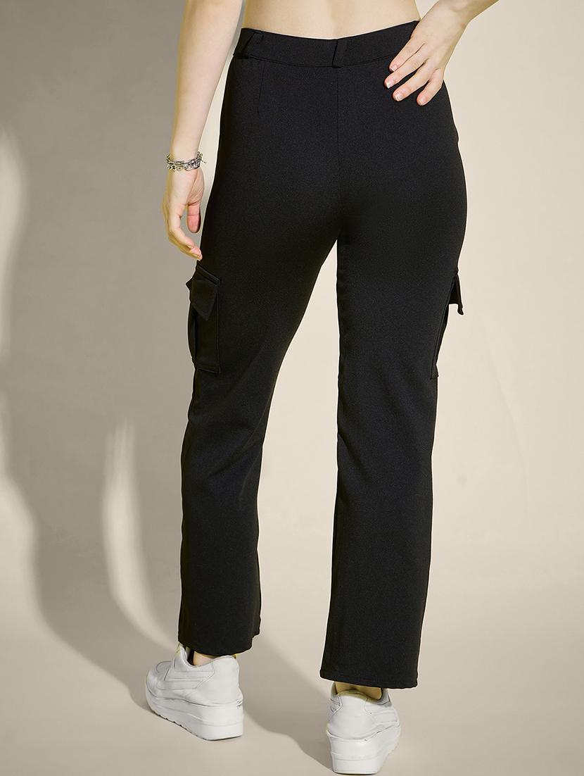 women pack of 2 solid mid rise cargo - 21946762 - Standard Image - 2