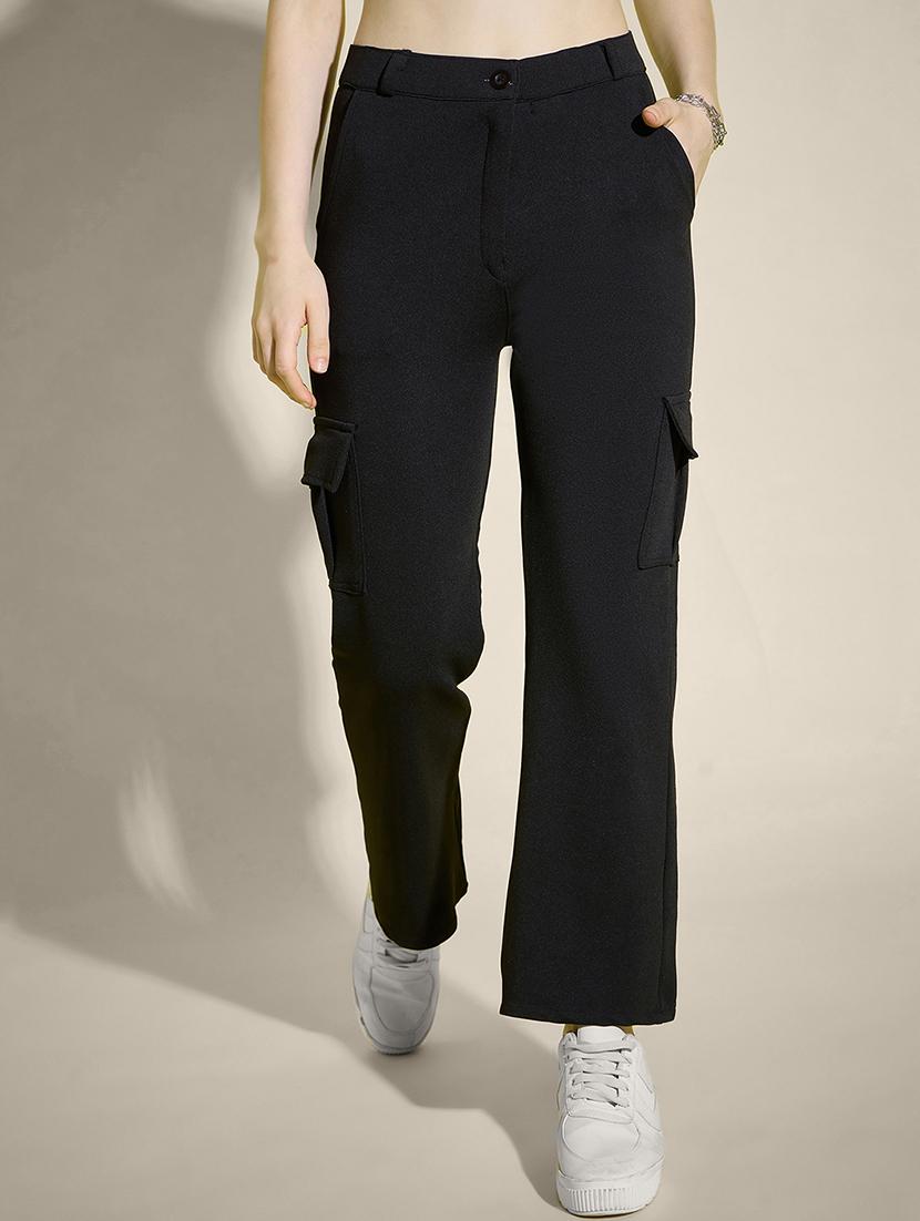 women pack of 2 solid mid rise cargo - 21946763 - Standard Image - 2
