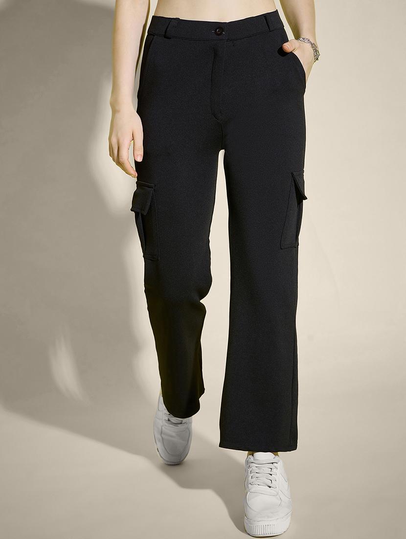 women pack of 2 solid mid rise cargo - 21946764 - Standard Image - 2