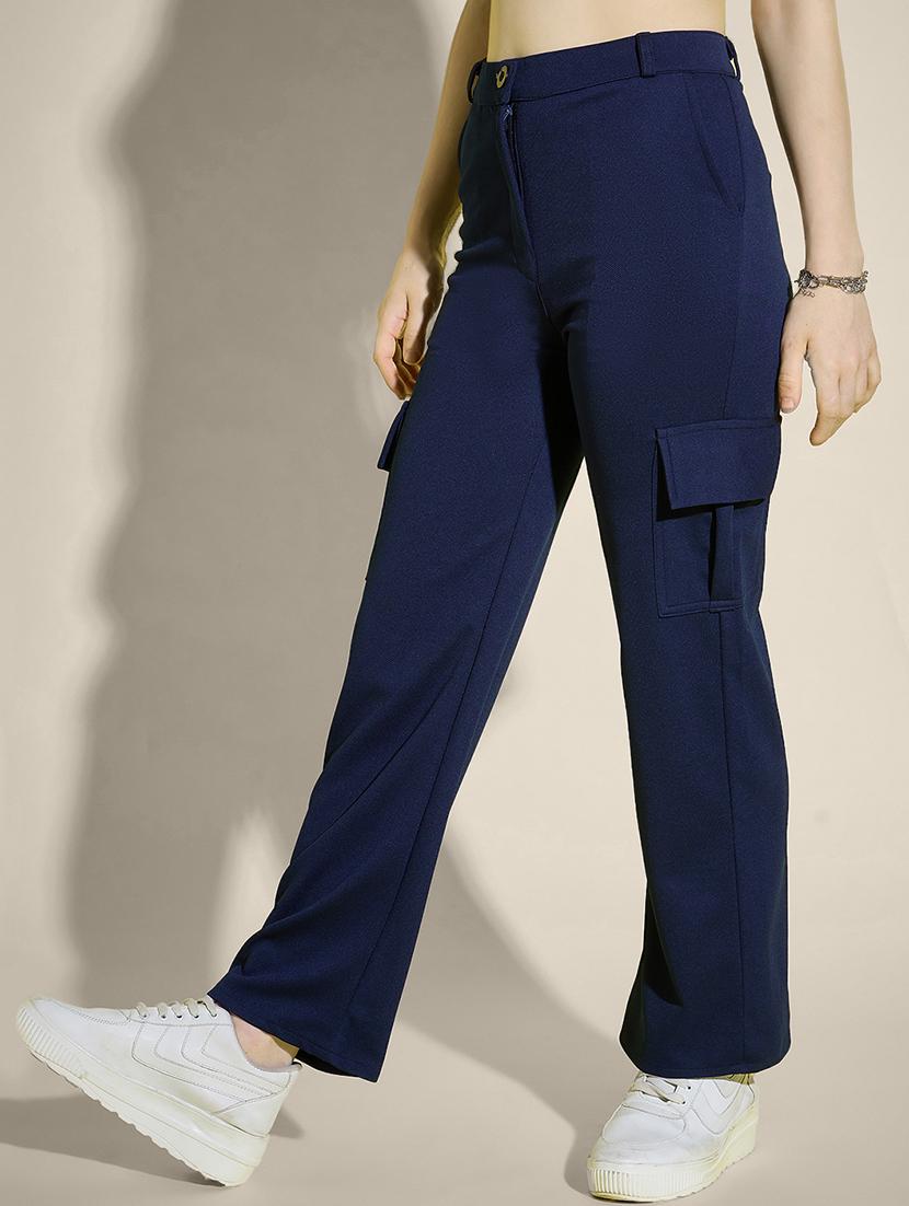women pack of 2 solid mid rise cargo - 21946765 - Standard Image - 2