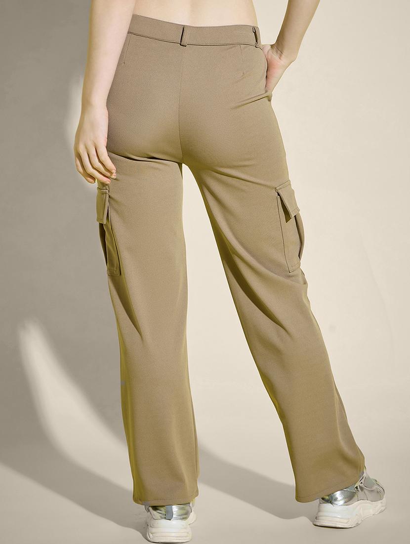 women pack of 2 solid mid rise cargo - 21946766 - Standard Image - 2