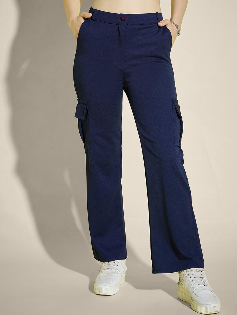 women pack of 2 solid mid rise cargo - 21946771 - Standard Image - 2