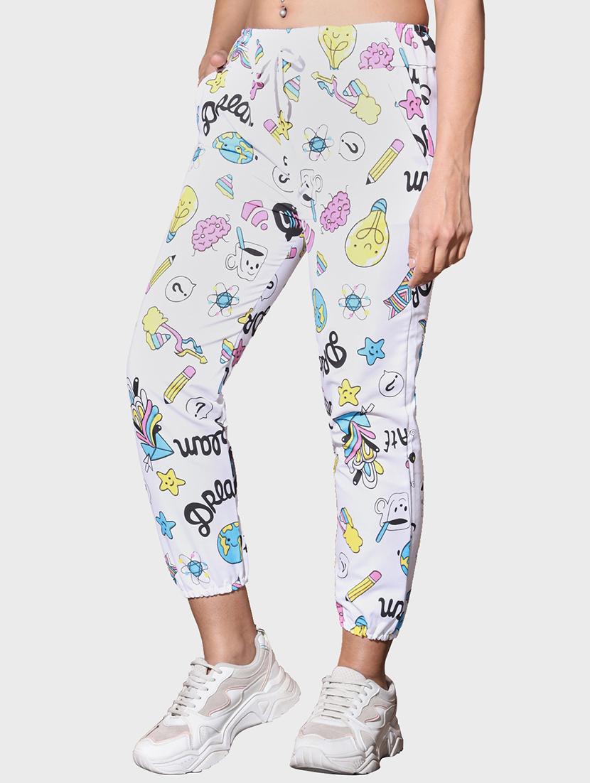 women printed mid rise jogger - 21946772 - Standard Image - 2