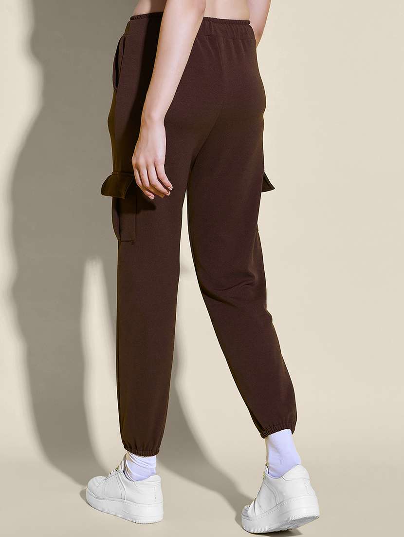 women pack of 2 solid mid rise cargo - 21946784 - Standard Image - 2