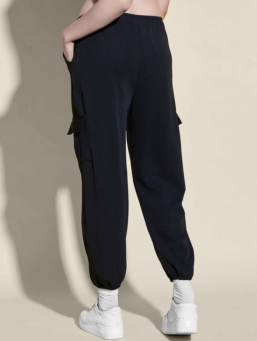 women pack of 2 solid mid rise cargo - 21946786 - Standard Image - 2