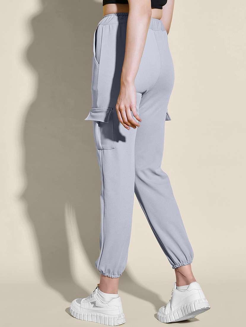 women pack of 2 solid mid rise cargo - 21946787 - Standard Image - 2