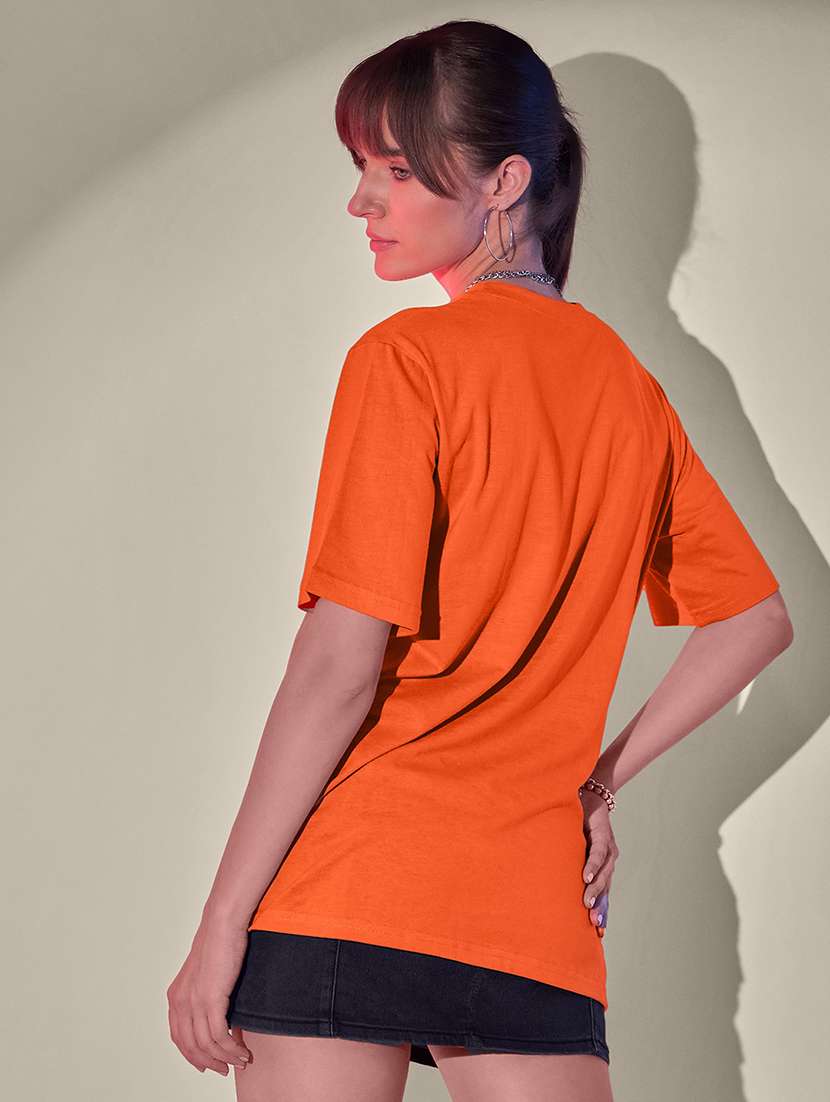 women pack of 2 solid short sleeve oversized t-shirt - 21946847 - Standard Image - 2