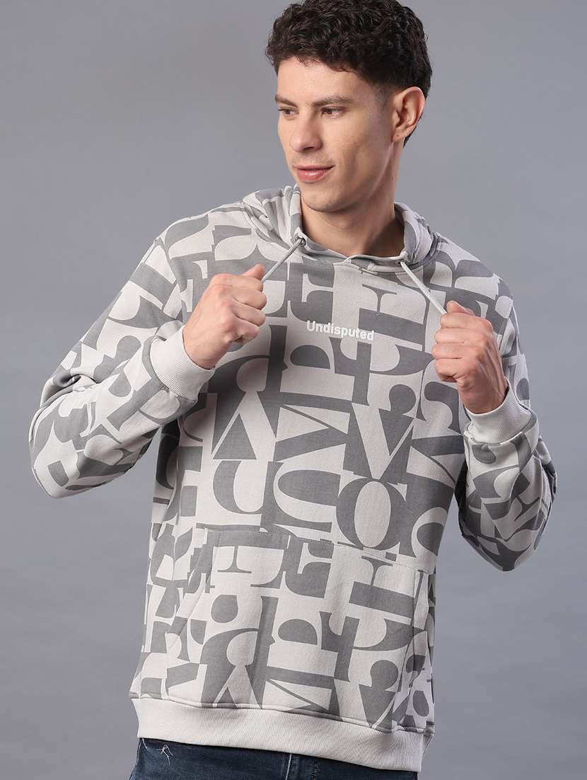 men printed long sleeve sweatshirt