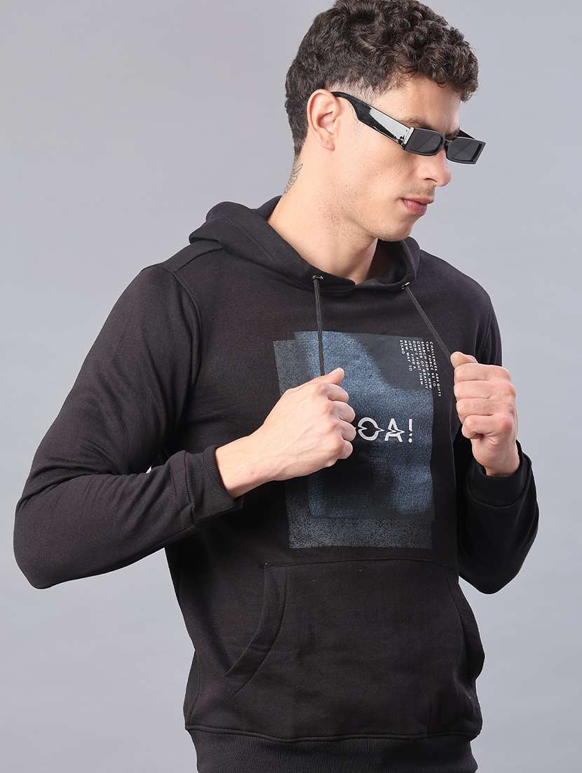 men printed long sleeve sweatshirt