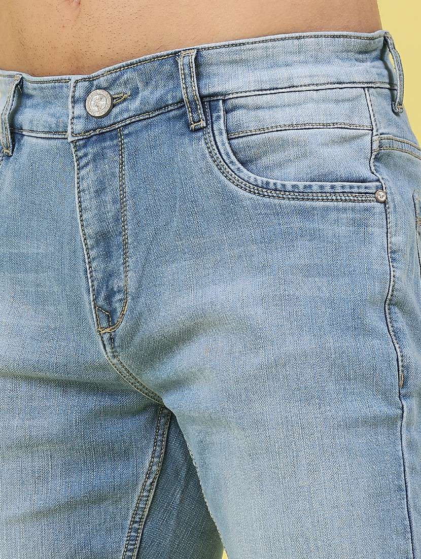 men washed mid rise full length slim fit jeans - 21947160 -  Standard Image - 2
