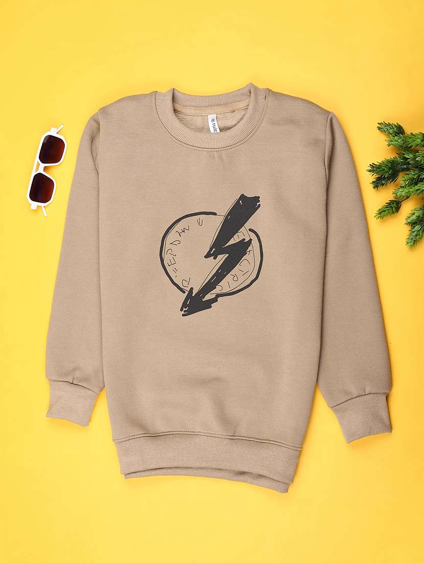 boys printed long sleeve sweatshirt