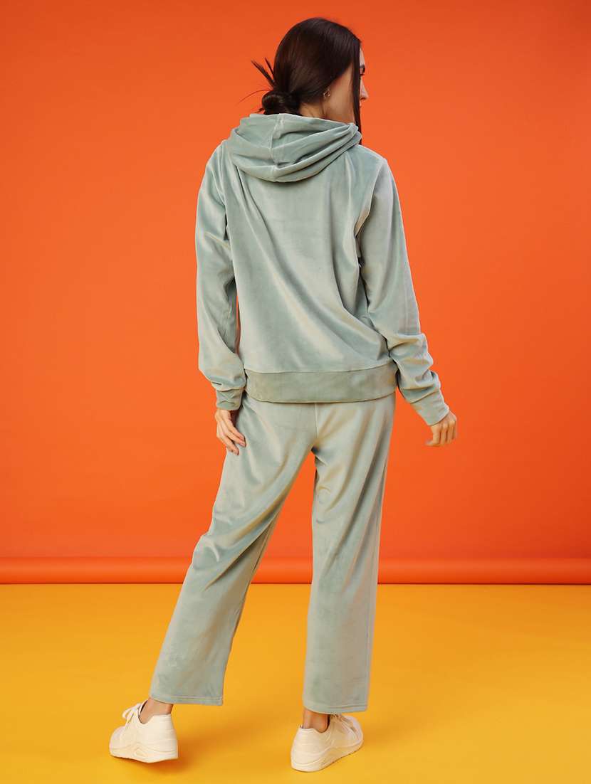 women solid hoode witner wear co-ord - 21947227 -  Standard Image - 2