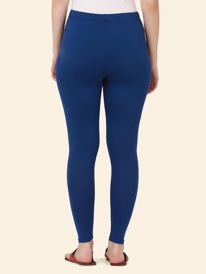 women solid mid rise ankle length legging - 21947504 - Standard Image - 2