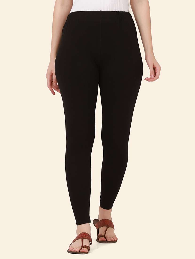 women solid mid rise ankle length legging - 21947506 - Zoom Image - 0
