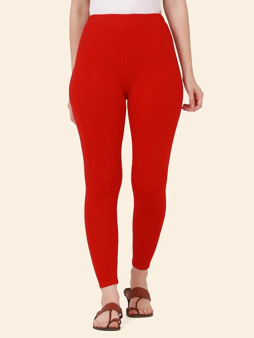 women solid mid rise ankle length legging - 21947507 -  Standard Image - 0