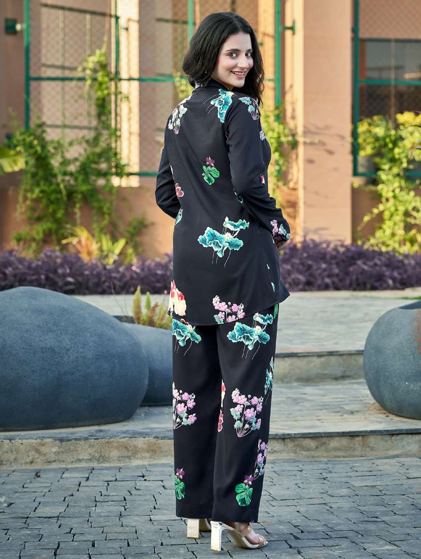 women floral print blazer and trouser co-ord set - 21947664 - Standard Image - 2