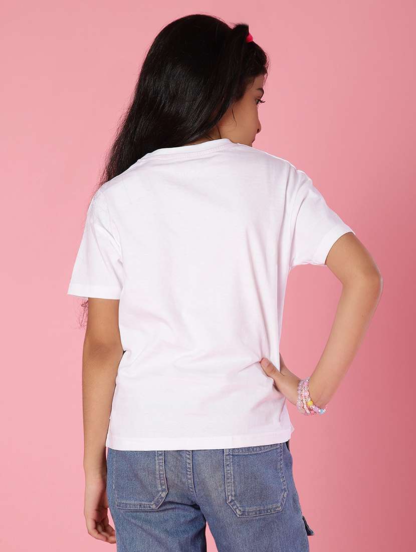 girls printed short sleeve regular fit tee - 21947696 -  Standard Image - 2