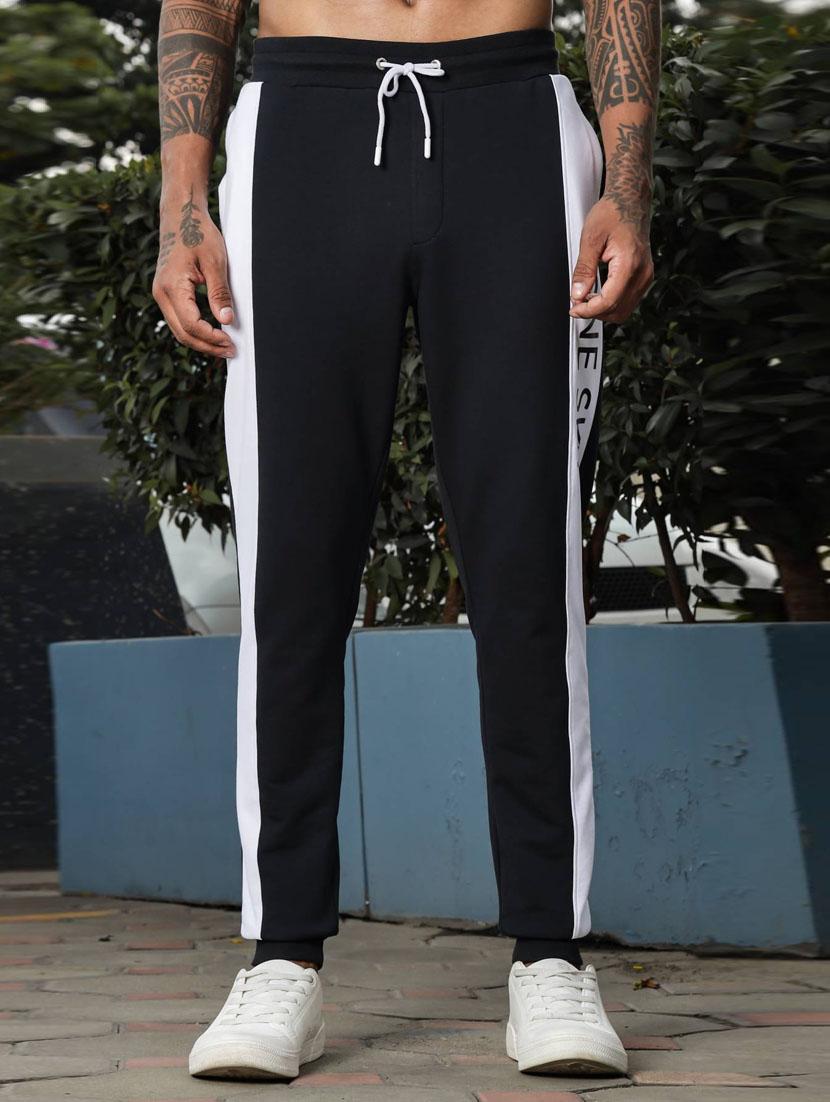 men black color block mid rise jogger - 21947877 - Zoom Image - 0