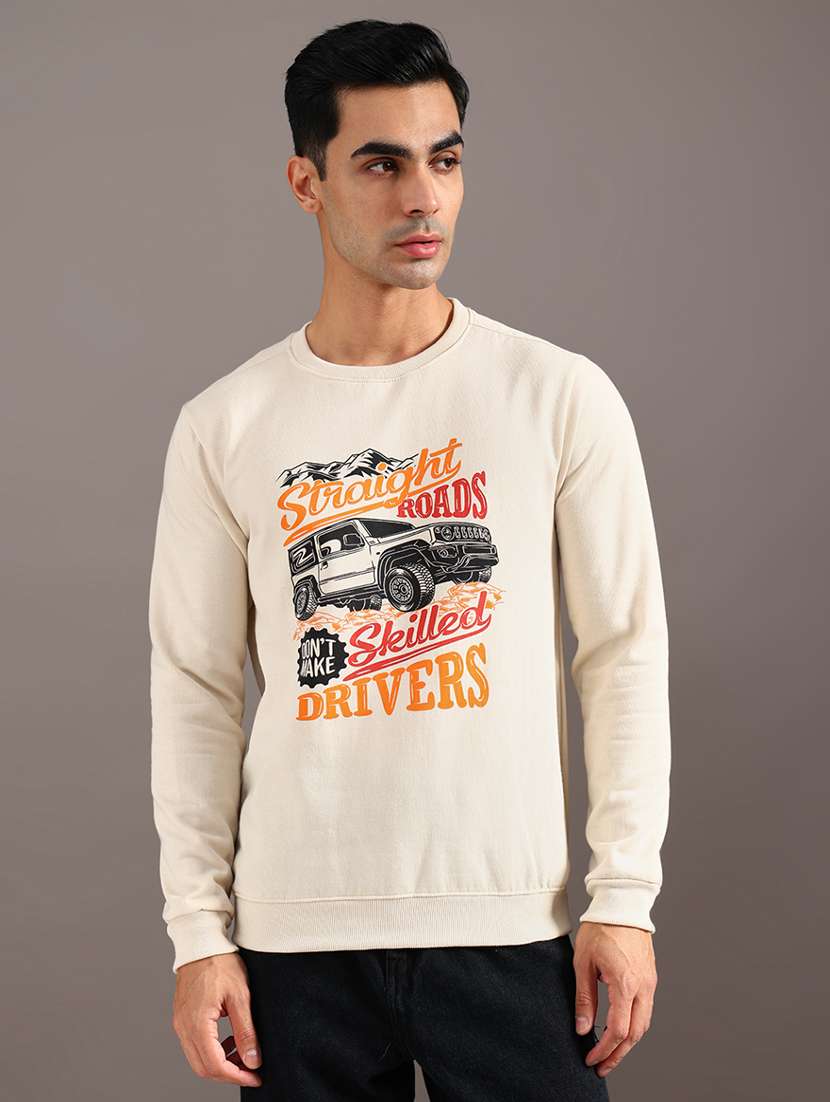 men printed long sleeve sweatshirt - 21948078 -  Standard Image - 2