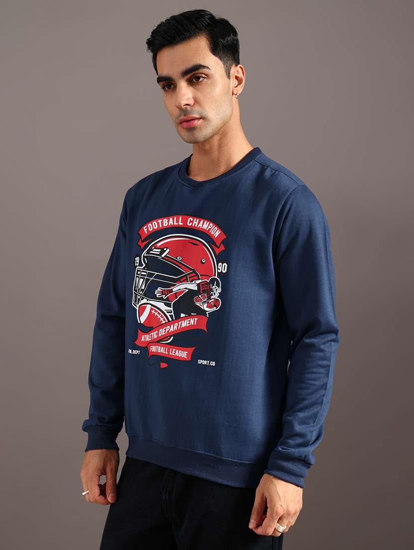 men printed long sleeve sweatshirt - 21948080 -  Standard Image - 2