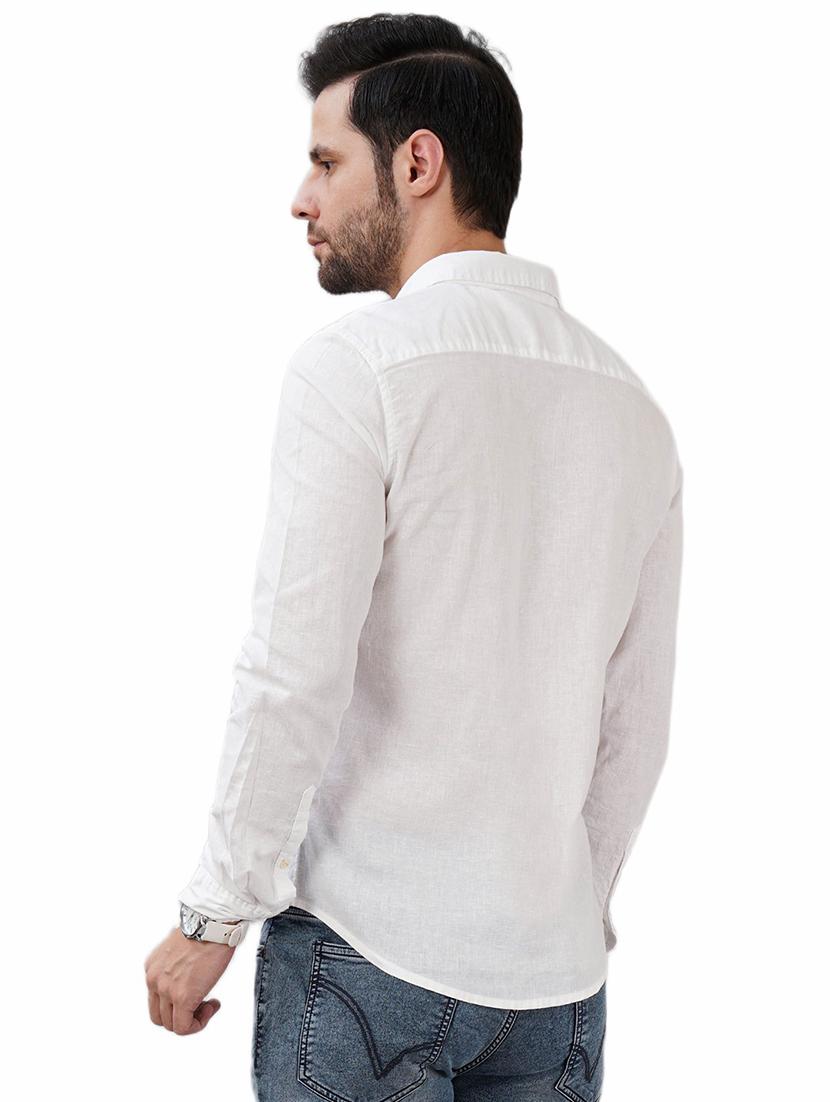 men solid long sleeve regular fit casual shirt - 21948387 - Standard Image - 2