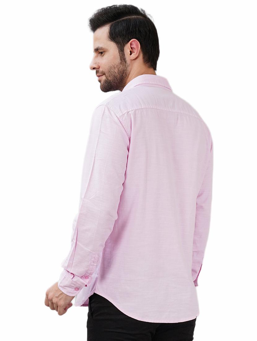 men solid long sleeve regular fit casual shirt - 21948391 - Standard Image - 2