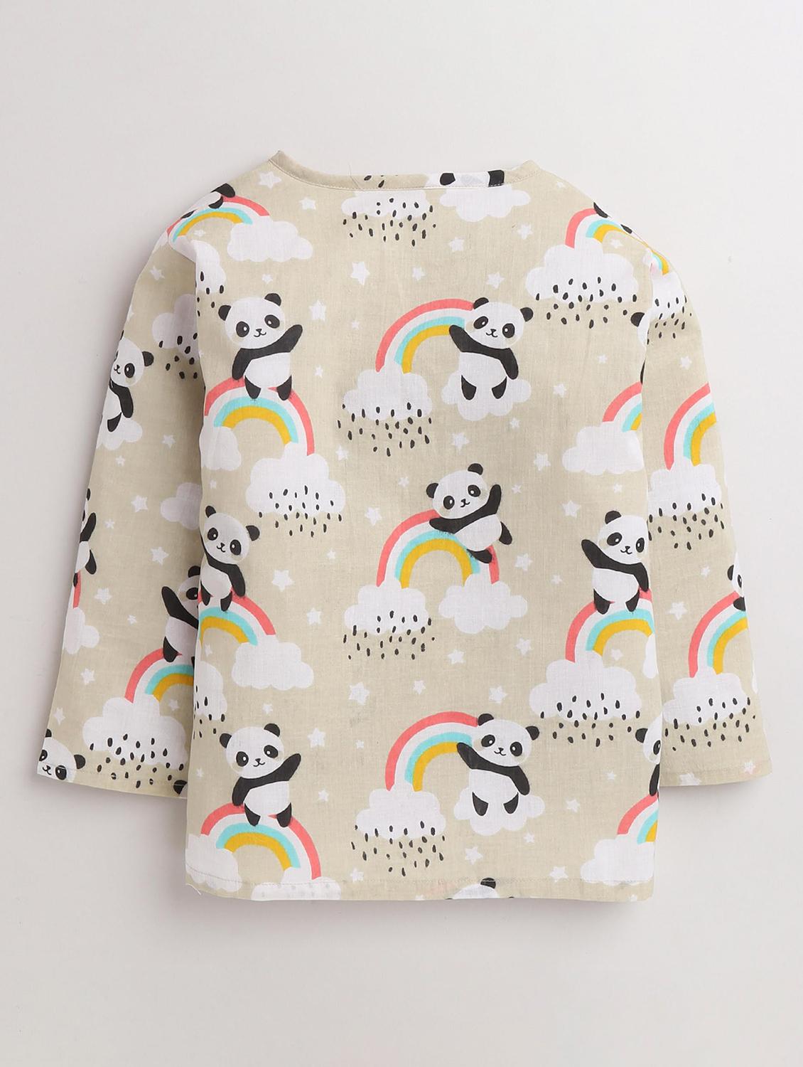 kids printed long sleeve pyjama set nightwear - 21948520 - Standard Image - 2