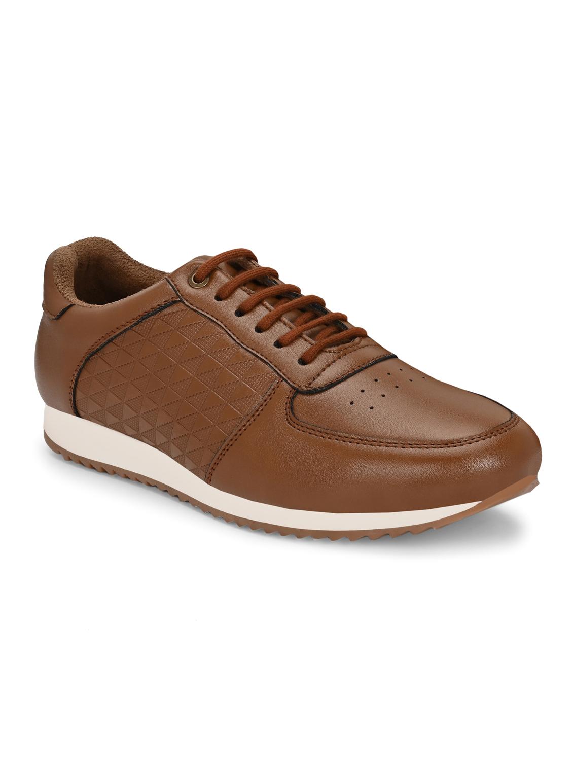 men brown lace up casual shoes - 21948562 - Standard Image - 2