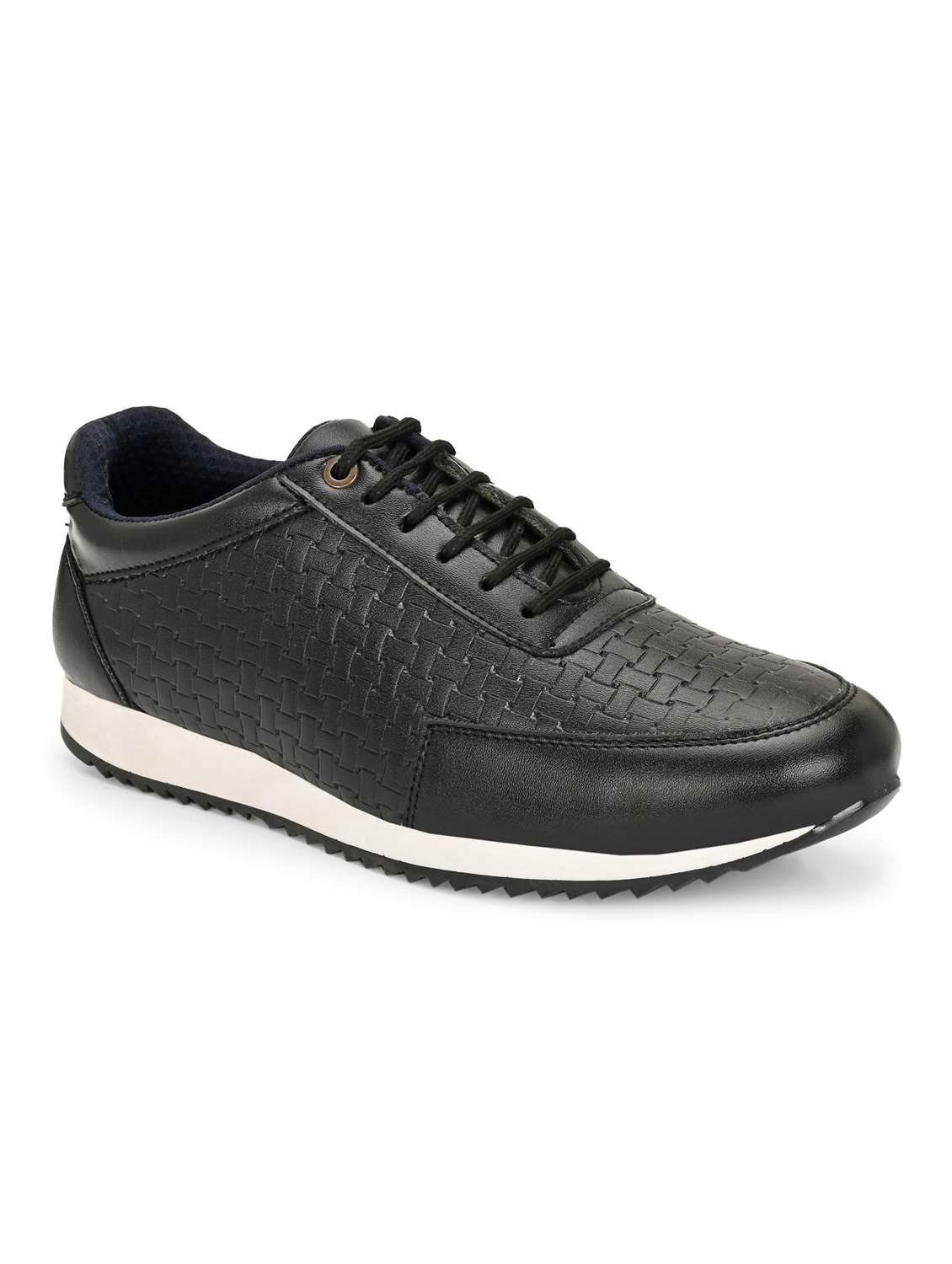 men black lace up casual shoes - 21948563 - Standard Image - 2
