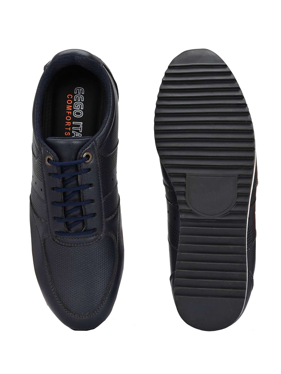 men textured lace up casual shoes - 21948566 -  Standard Image - 7