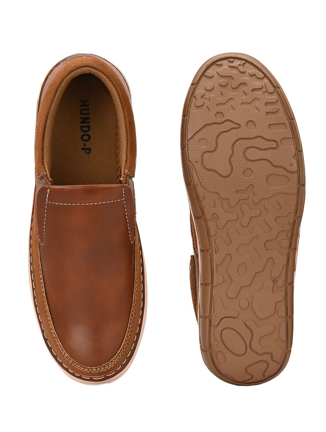 men tan solid boat shoe - 21948569 -  Standard Image - 7