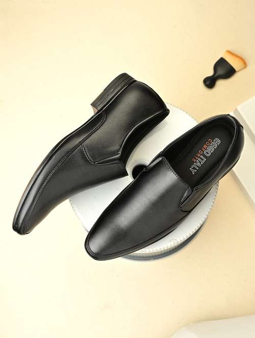 men black slip on formal shoes - 21948580 -  Standard Image - 0