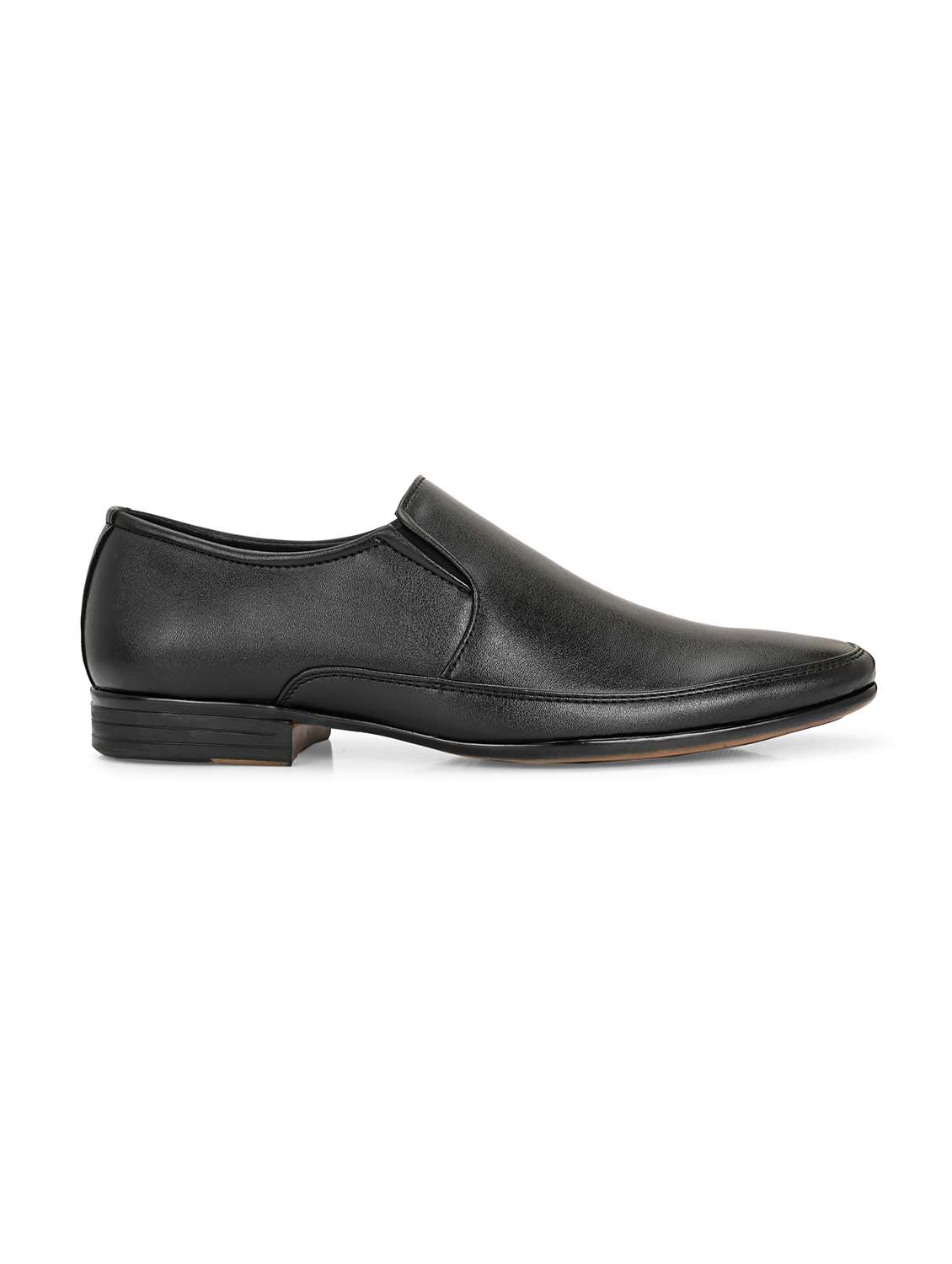 men black slip on formal shoes - 21948580 - Standard Image - 2