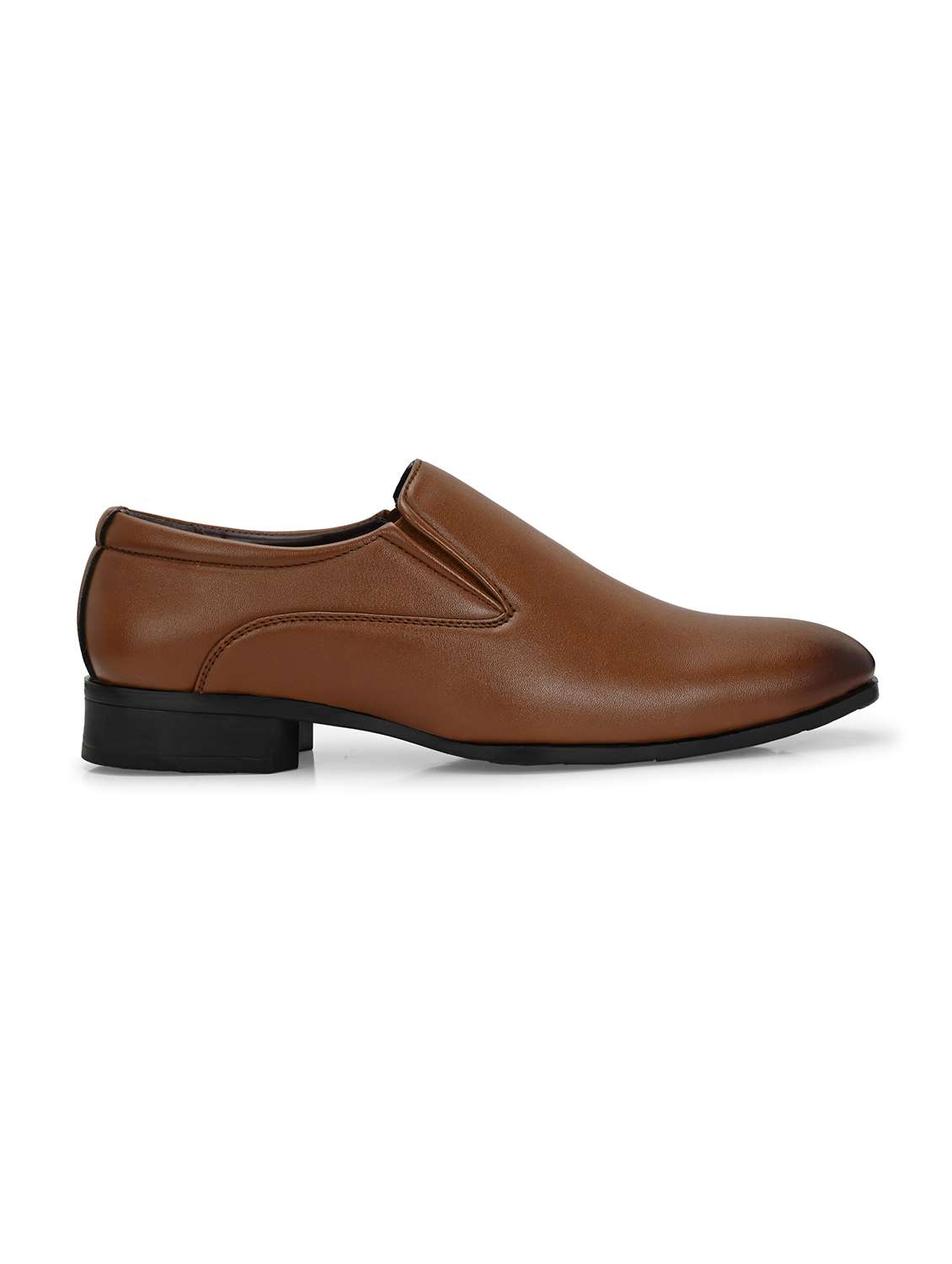 men tan slip on formal shoes - 21948582 - Standard Image - 2