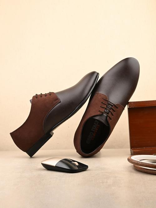 men brown slip on derby - 21948597 - Standard Image - 0