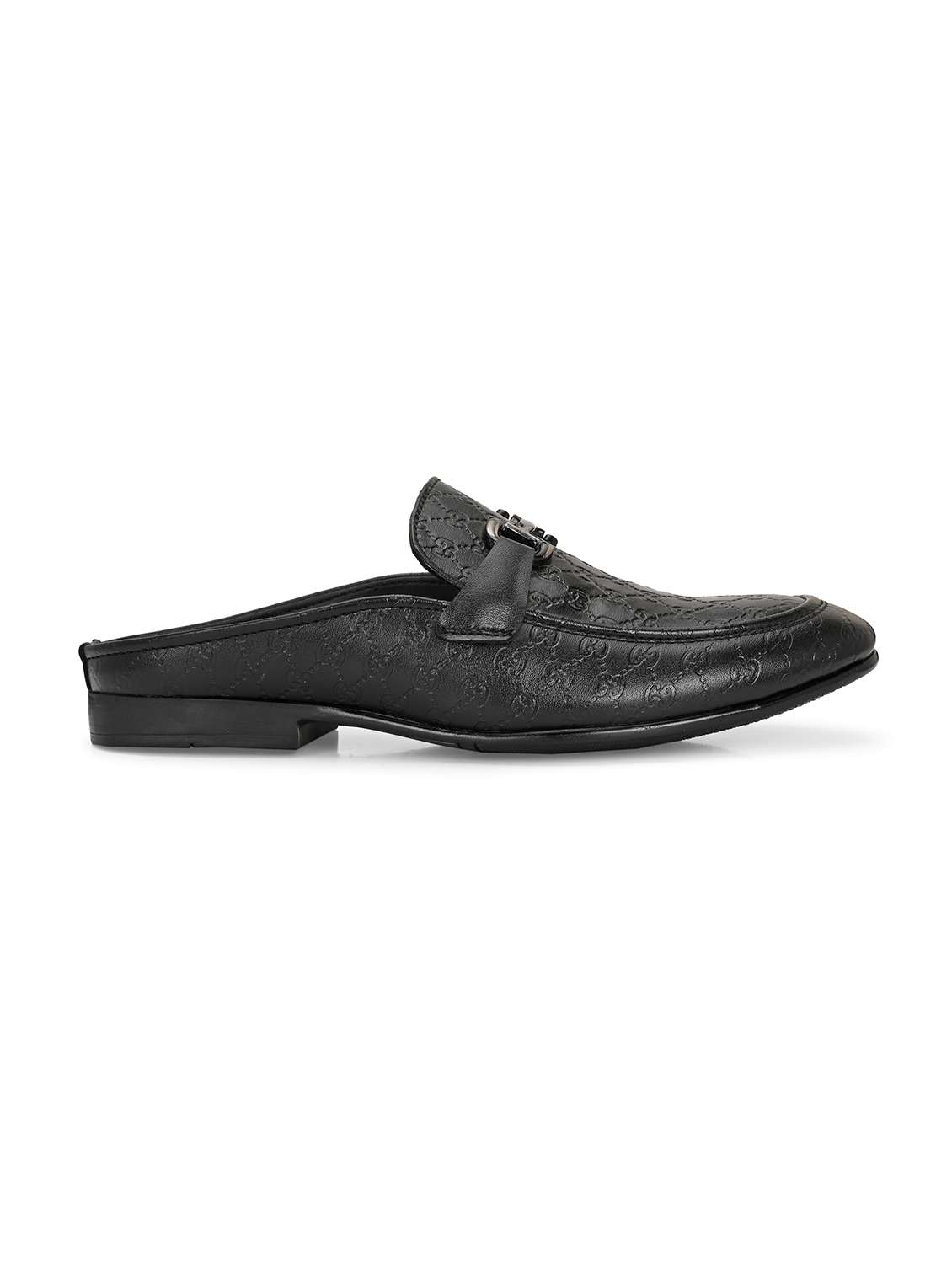 men black slip on mule - 21948607 - Standard Image - 2