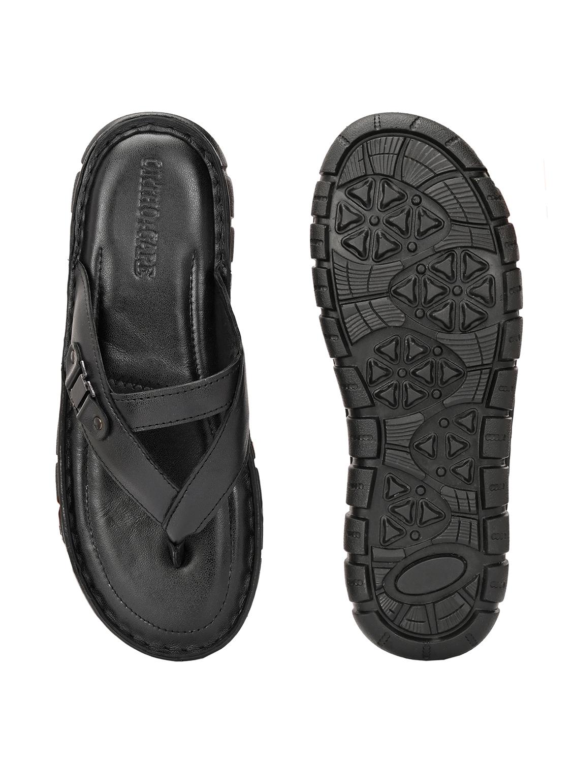 men black toe seperator sandal - 21948608 - Standard Image - 7