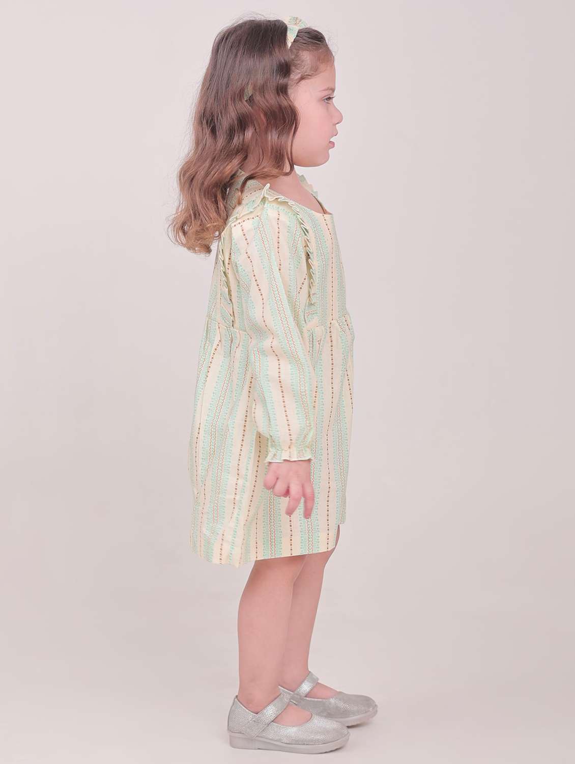 kids striped round neck frock - 21948633 - Standard Image - 2
