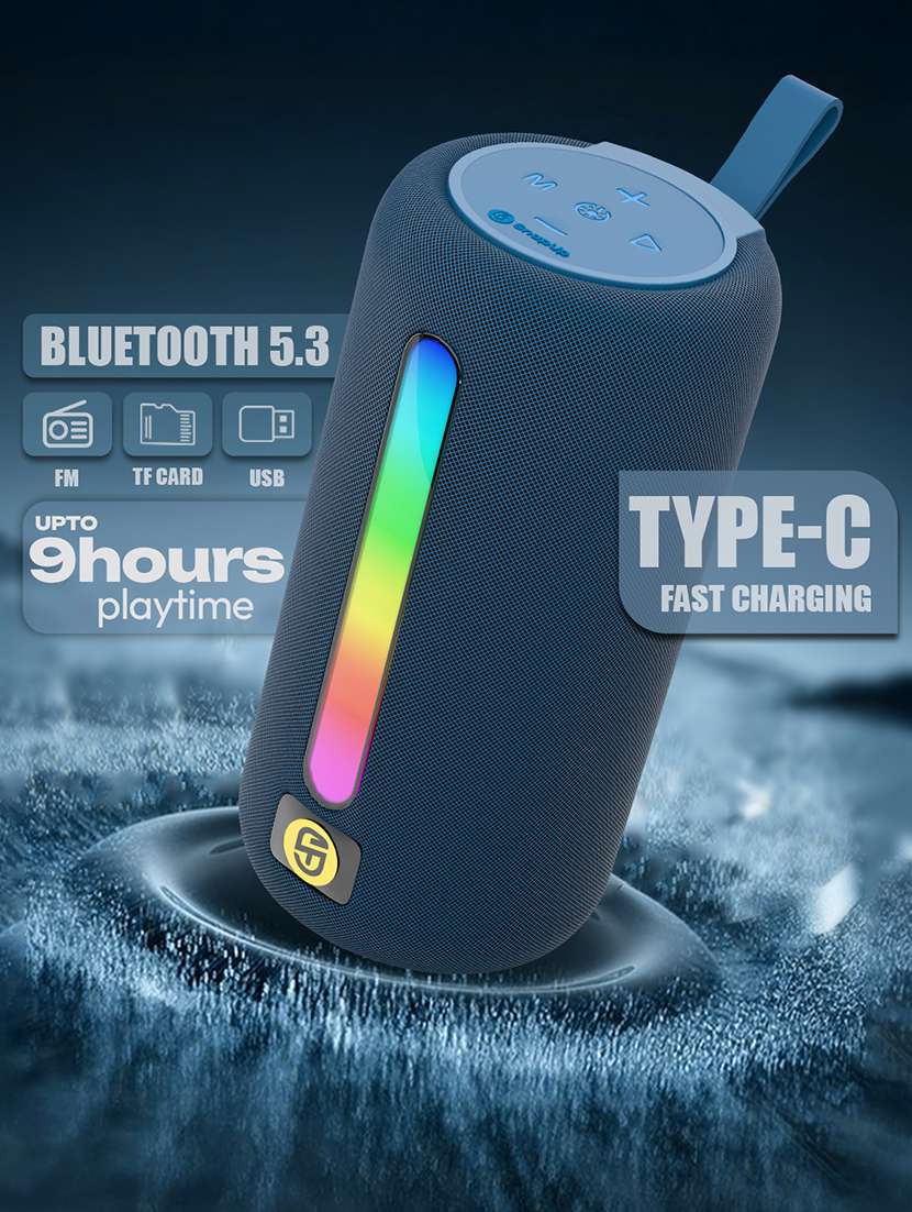 snapup stone max portable bluetooth speaker (rizz blue) - 21948654 -  Standard Image - 2