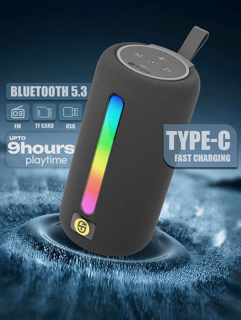 snapup stone max portable bluetooth speaker (lit grey) - 21948655 -  Standard Image - 2