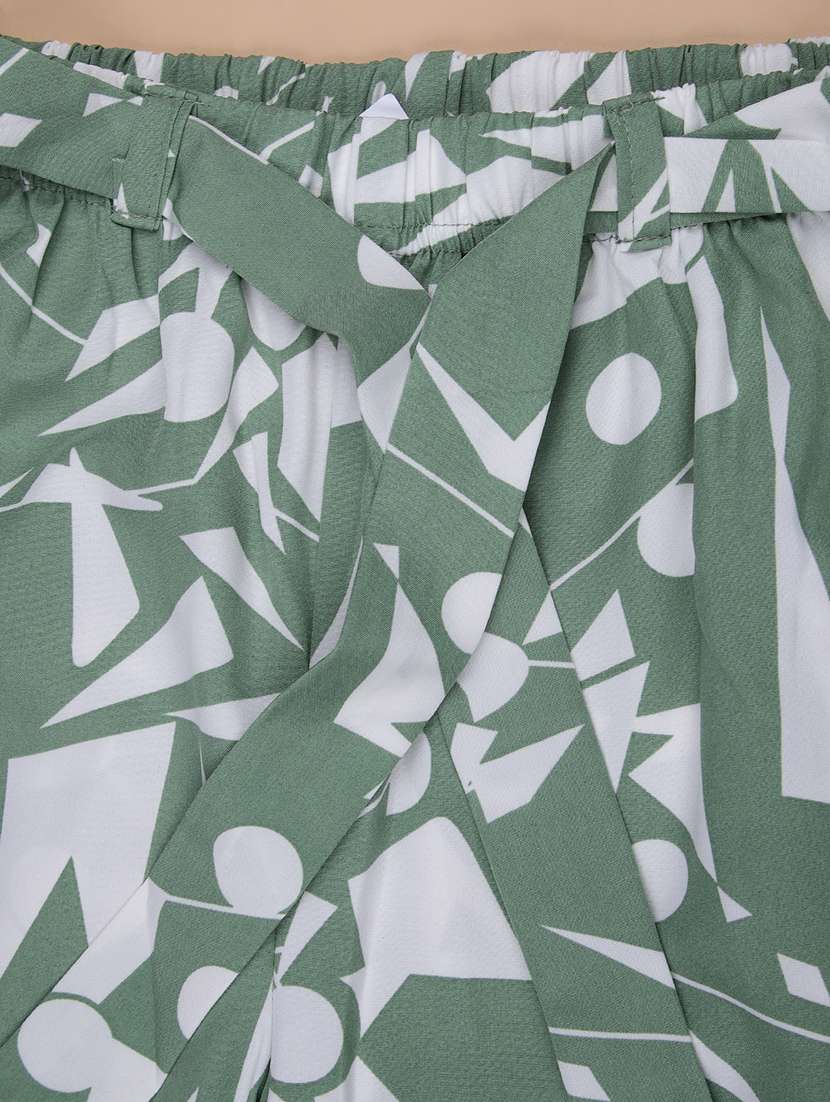 girls printed mid rise palazzo  - 21948692 -  Standard Image - 2