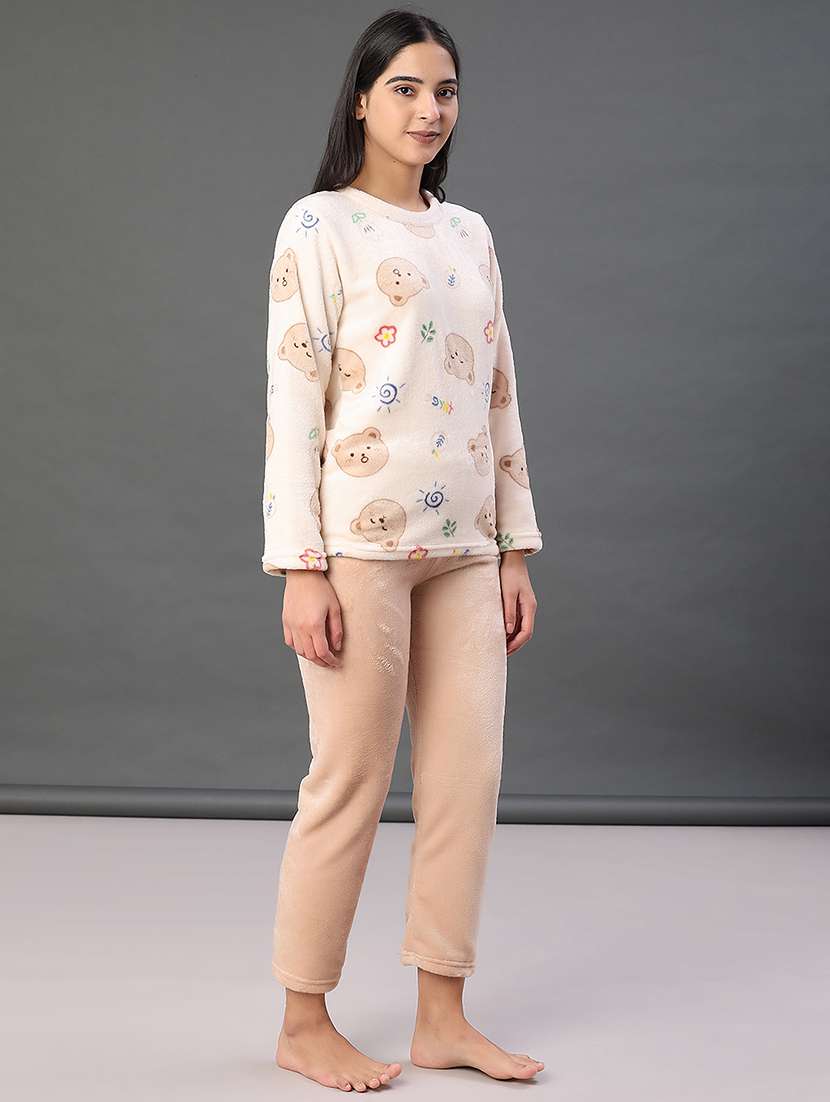 women printed nightwear pyjama set - 21948738 -  Standard Image - 2