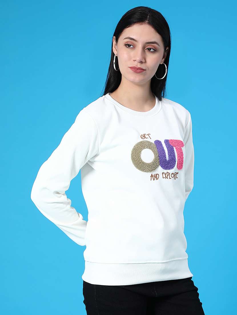 women printed long sleeve sweatshirt - 21948784 -  Standard Image - 2