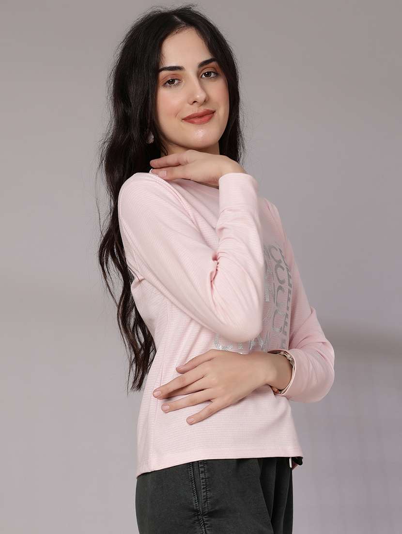 women typographic long sleeve t-shirt - 21948786 -  Standard Image - 2