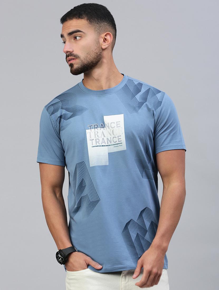 men front print short sleeve regular fit t-shirt - 21949228 - Zoom Image - 0